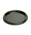 Bandeja rPet reutilizable redonda negra "Buffet" Ø 30,0 x 2,1 cm
