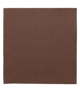 Servilleta marrón 40,0 x 40,0 cm 2 capas punta-punta plegado 1/4