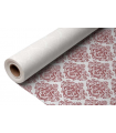 Mantel en rollo AIRSOFT 1,2 x 25,0 m 60 g/m² sin precorte blanco - Versalles burdeos