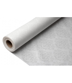 Mantel en rollo AIRSOFT 1,2 x 25,0 m 60 g/m² sin precorte blanco - Versalles gris