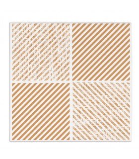 Servilleta BAMBULUX 48,0 x 48,0 cm 100 g/m² plegado 1/4 blanca - DIAGONAL melocotón