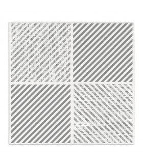 Servilleta BAMBULUX 48,0 x 48,0 cm 100 g/m² plegado 1/4 blanca - DIAGONAL gris