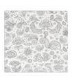 Servilleta BAMBULUX 48,0 x 48,0 cm 100 g/m² plegado 1/4 blanca - YAKARTA gris