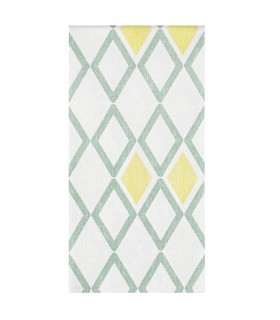 Servilleta BAMBULUX 48,0 x 48,0 cm 100 g/m² plegado 1/8 blanca - TRESMALL verde