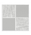 Servilleta BAMBULUX 40,0 x 40,0 cm 100 g/m² plegado 1/4 blanca - DIAGONAL gris