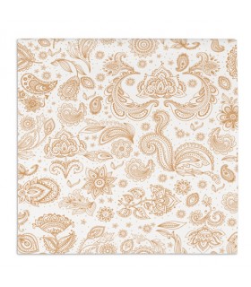 Servilleta BAMBULUX 40,0 x 40,0 cm 100 g/m² plegado 1/4 blanca - YAKARTA melocotón