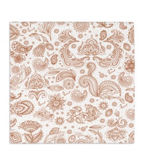 Servilleta BAMBULUX 40,0 x 40,0 cm 100 g/m² plegado 1/4 blanca - YAKARTA terra