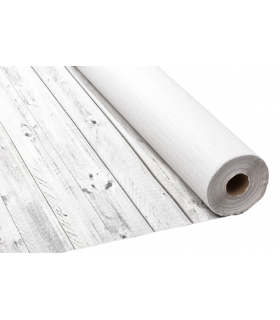 Mantel de papel en rollo 1,2 x 100,0 m 37 g/m² blanco - MADERA negro
