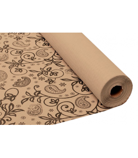 Mantel de papel en rollo 1,2 x 100,0 m 37 g/m² EcoNature - CACHEMIR negro