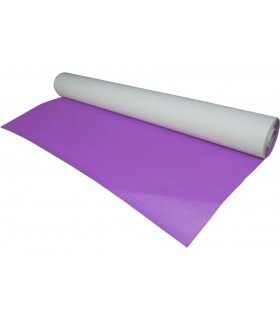 Mantel de papel en rollo 1,0 x 100,0 m 42 g/m² blanco - Fondo de color lila