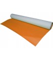 Mantel de papel en rollo 1,0 x 100,0 m 42 g/m² blanco - Fondo de color naranja