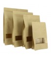 Bolsa papel StandUp kraft + PE 80 g/m² 12,0 + 6,0 + 20,0 cm - 500 g